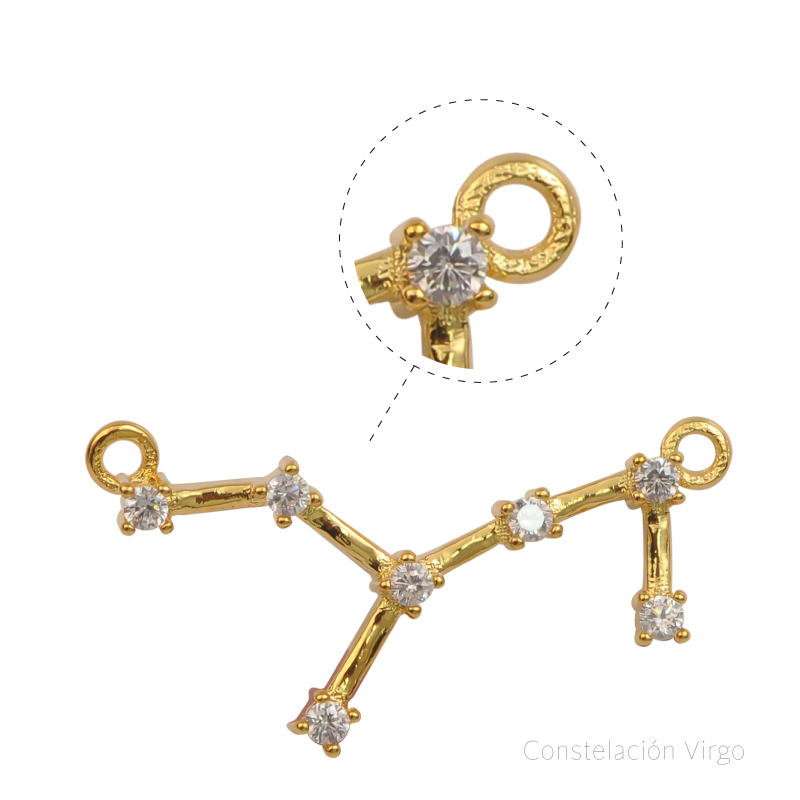 Dije micropave zodiaco virgo/rodio x und