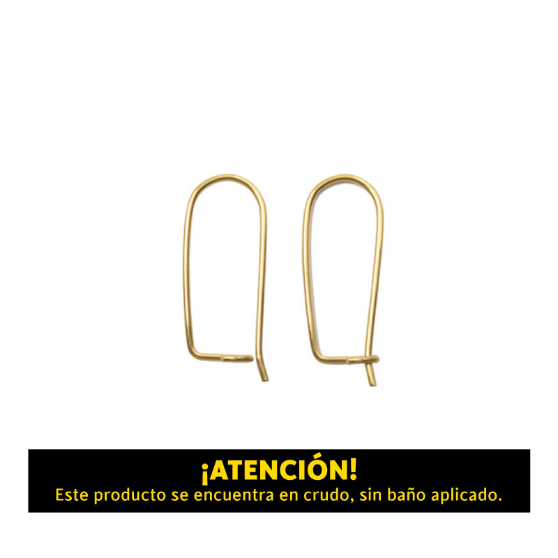 Gancho arete 341/F/15x8mm/R x und