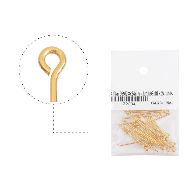 Alfiler 369/0.8x24mm clutch/rodio x 24 unds