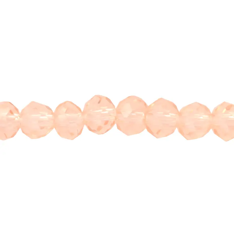 Murano rondela facetada 2mm light peach 28 x 140unds