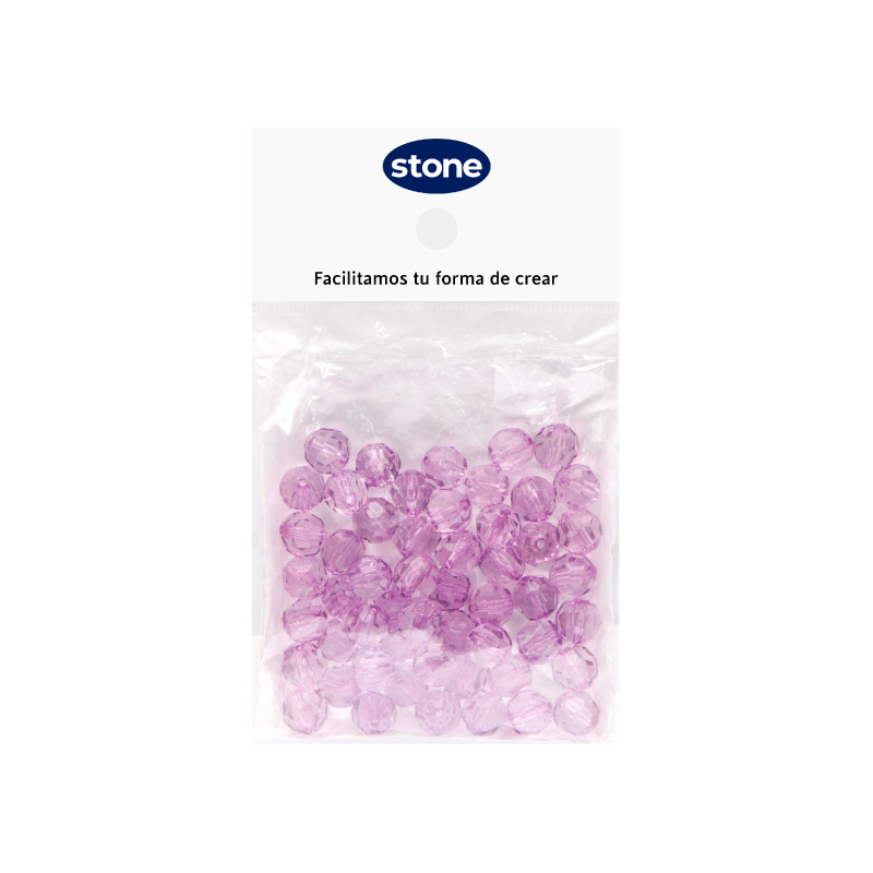 Acrilico 2625 redonda facetada 12mm Color 202 x 50 gr