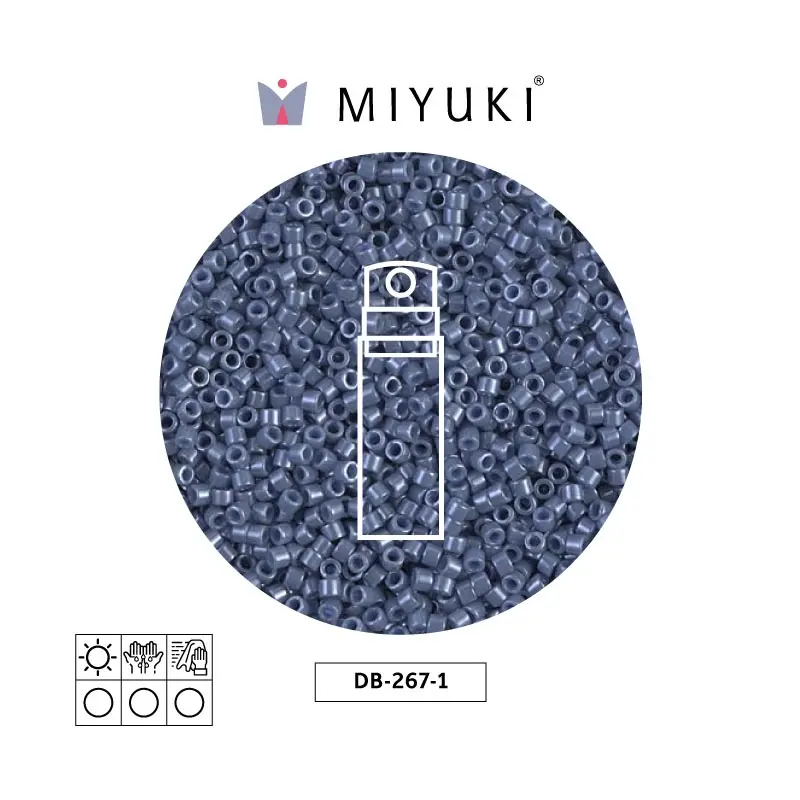 Miyuki delica 11/0 DB0267-1 opaco blueberry brillo x 10g