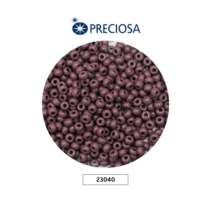 Mostacilla checa preciosa 8/0 3mm 23040 morado oscuro x 500g