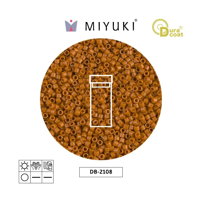 Miyuki delica 11/0 DB2108 opaque kiwi duracoat x 3gr