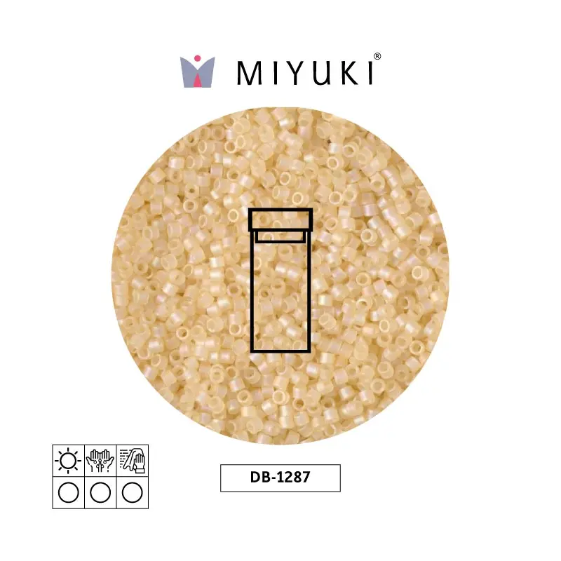 Miyuki delica 11/0 DB1287 light straw luster matte x 3g