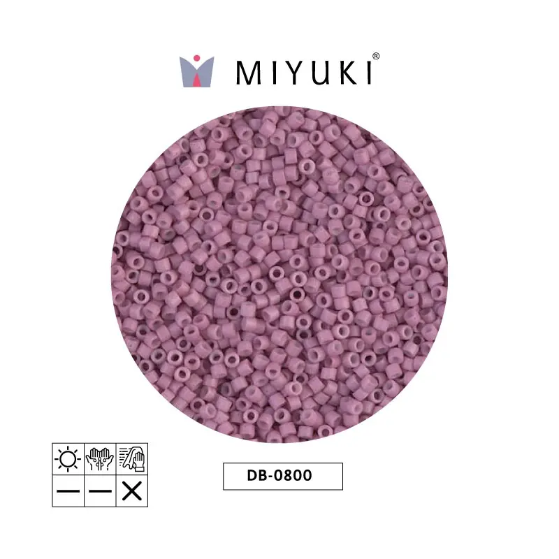 Miyuki delica 11/0 DB0800 frosted opaque antique rose x 50G