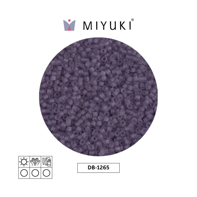 Miyuki delica 11/0 DB1265 matte transparent light amethyst x 50g