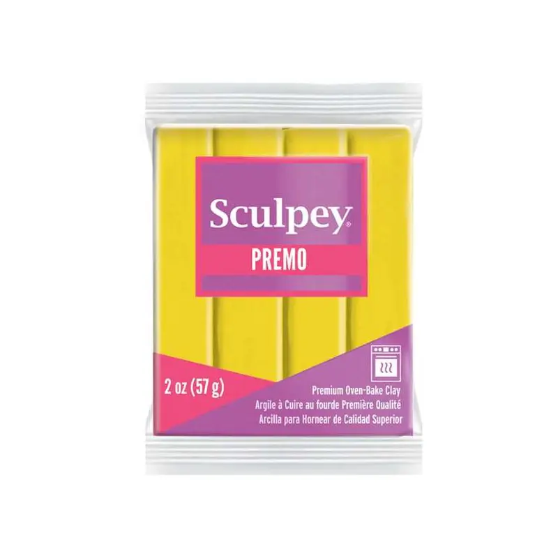 Arcilla polimérica Sculpey Premo Cadmium Yellow Hue x 2 onzas (57g)