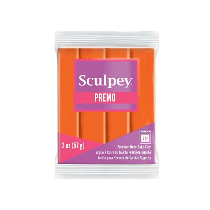 Arcilla polimérica Sculpey Premo Orange x 2 onzas (57g)