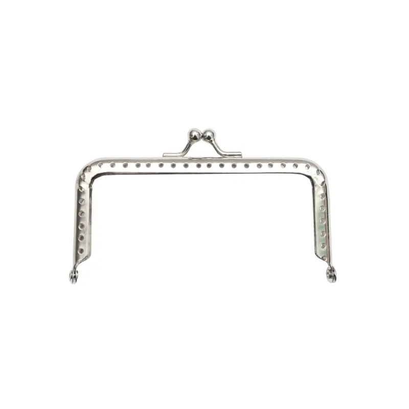 Marco de bolso para tejer niquel liso 10.5cm x und