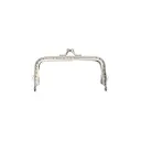 Marco de bolso para tejer niquel corrugado  10.5cm x und
