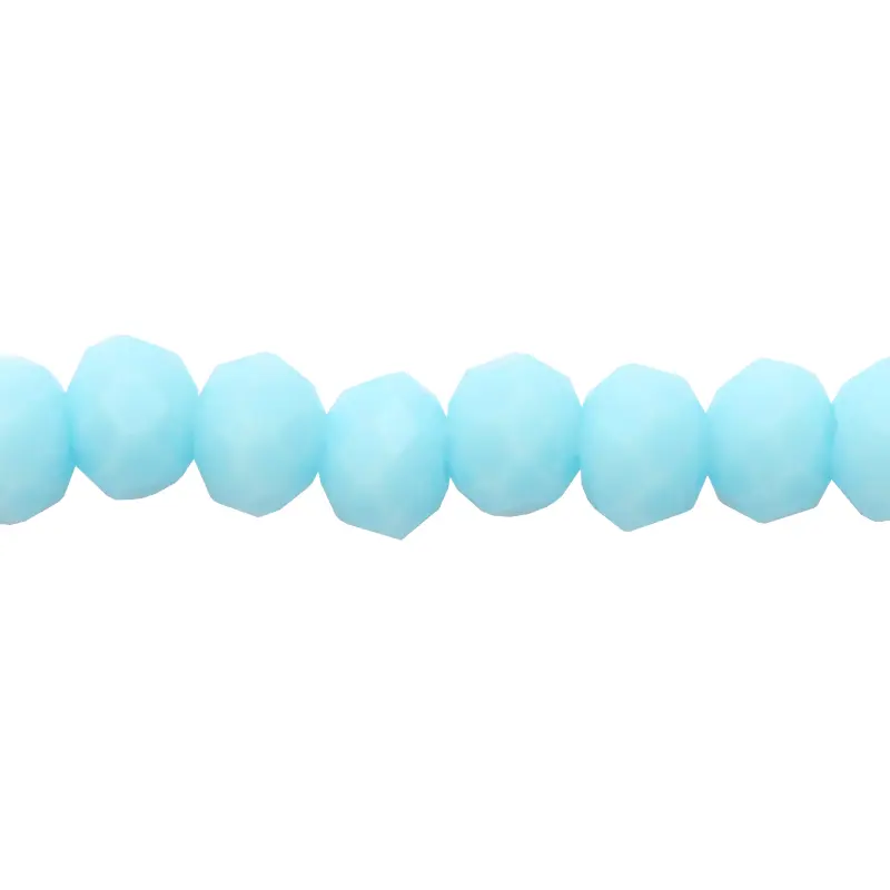 Murano rondela facetada 2mm azul turquesa 54 x 140unds