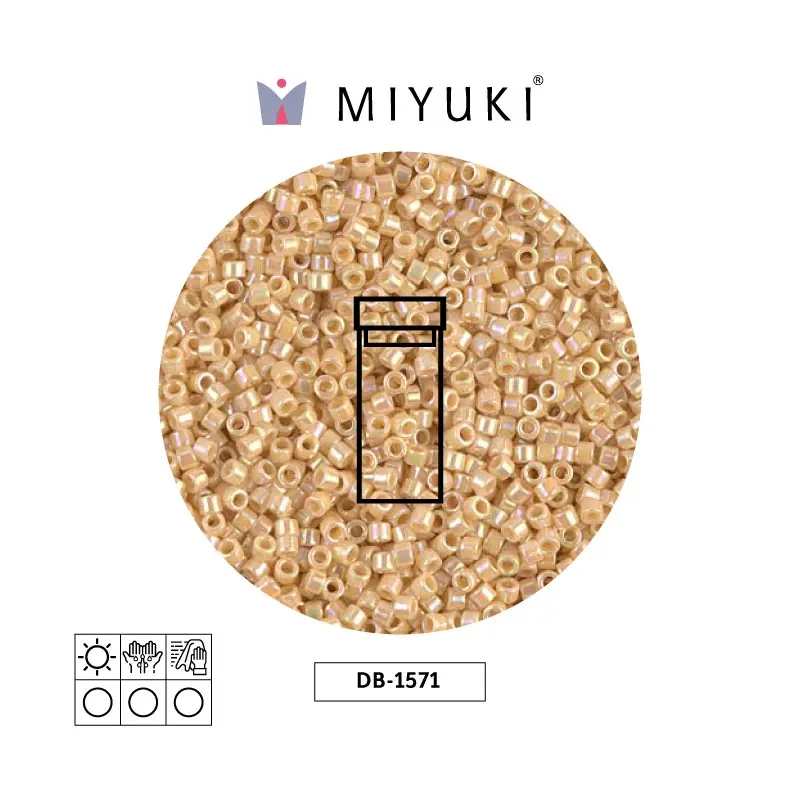 Miyuki delica 11/0 DB1571 opaco crema AB x 3g