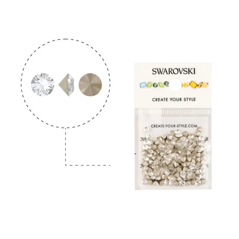 1028 swarovski chaton crystal F PP28 x gruesa