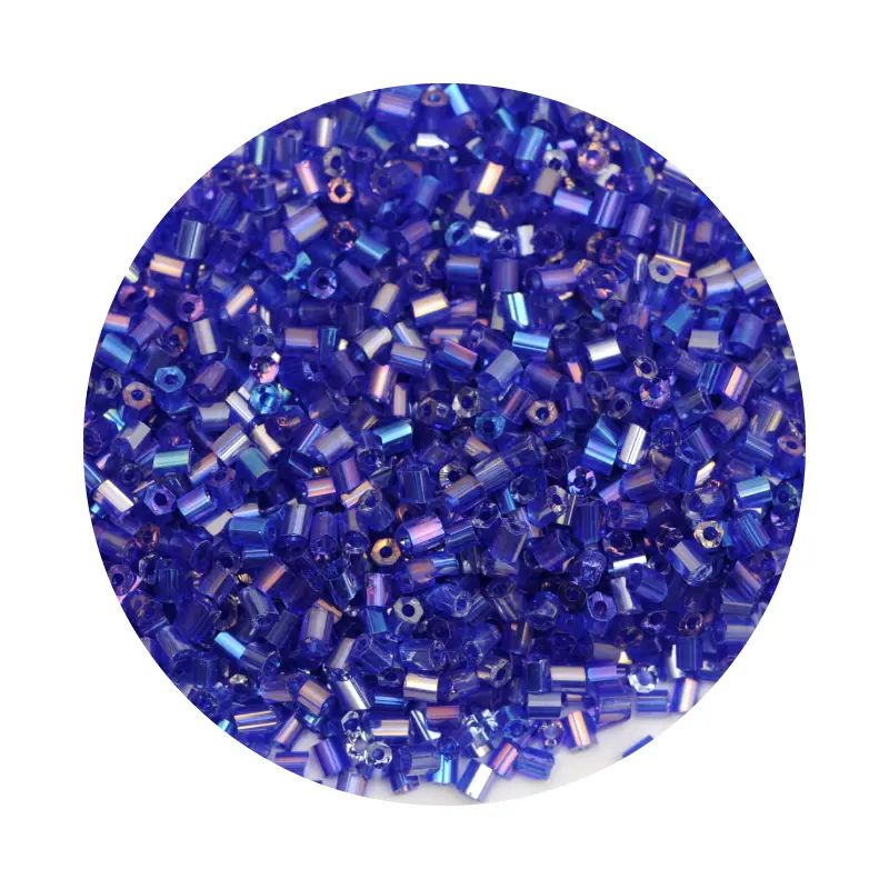 Canutillo chino 3x2mm sapphire AB x 50g