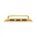 Conector pulso acero iwatch S8 dorado 35mm-26mm x 2 unds