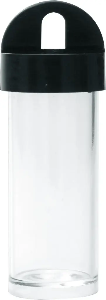 Envase tubo acrilico 5.5x2cm x 10unds