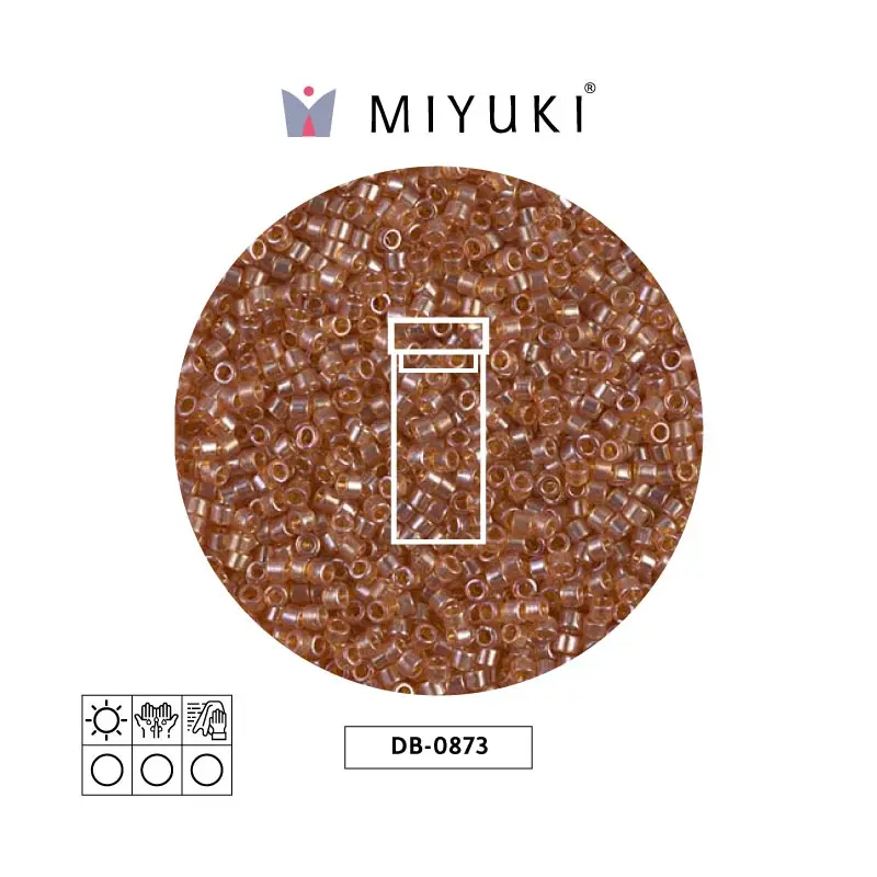Miyuki delica 11/0 DB1221 transparent marigold luster x 3g
