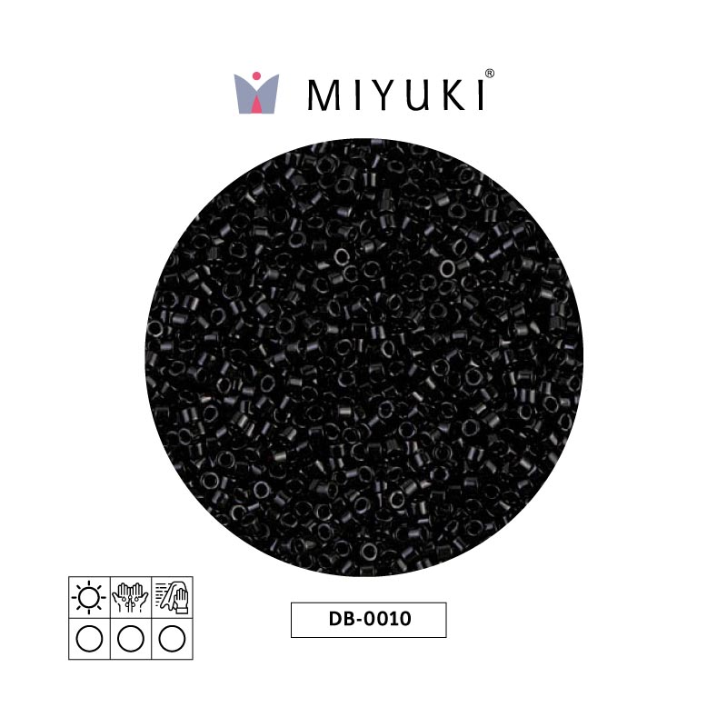Miyuki delica 11/0 DB0010 negro x 50g