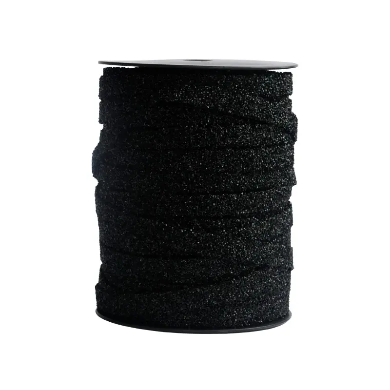 Trimming 1.2cm negro x rollo