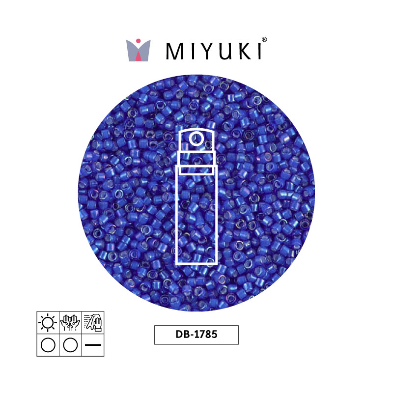Miyuki delica 11/0 DB1785 forrado azul AB x 10gr