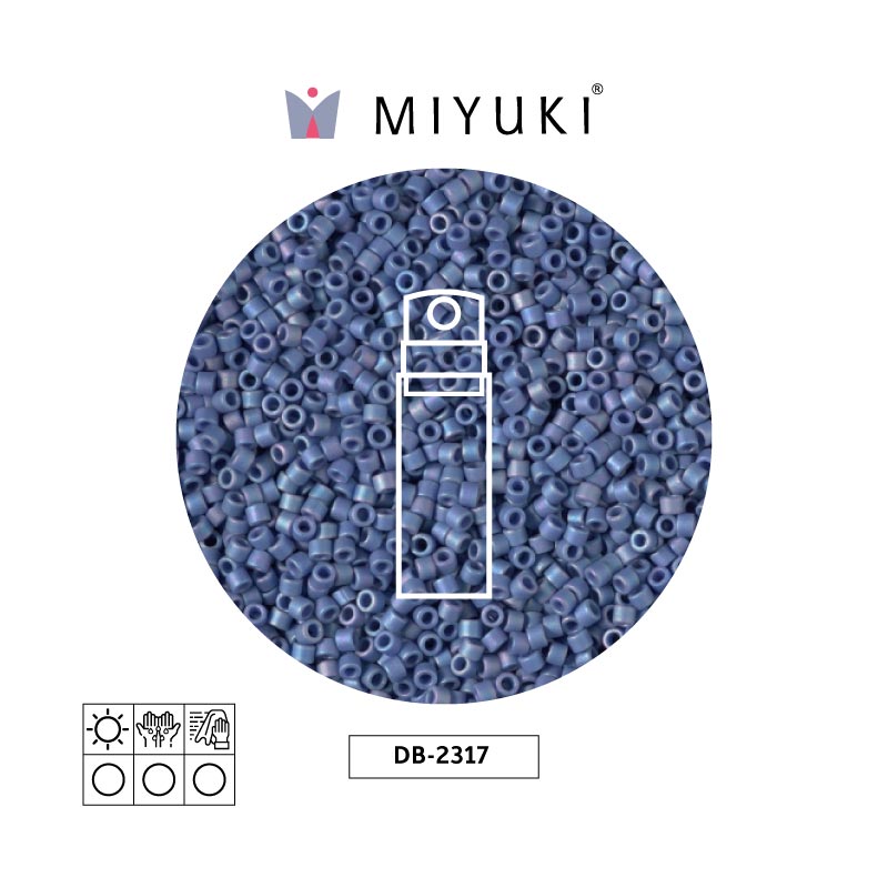 Miyuki delica 11/0 DB2317 matte gla bayberry AB x 10gr