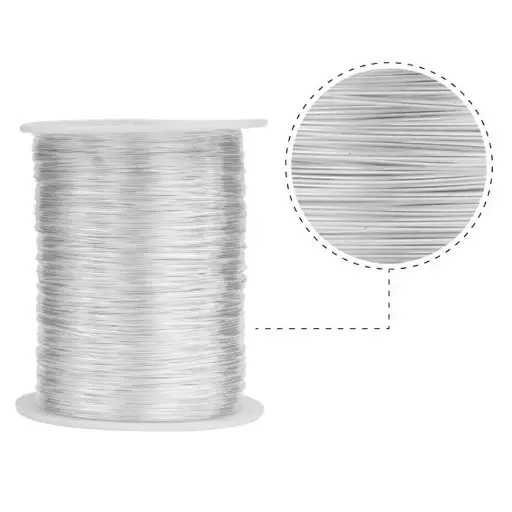 [31233] Hilo silver stone N.22 0.64mm x Kg (420m aprox)