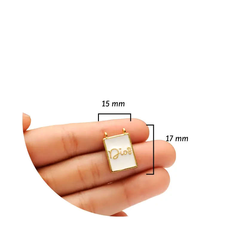 07177-Dije-esmaltado-rectangular-blanco-Dios-medidas.webp