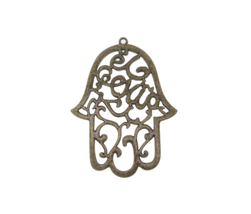 mano de fátima H-9396/brass x und