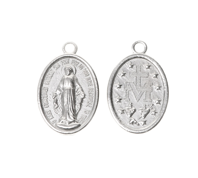 Medalla virgen 125 26x16mm /NQ x 10unds