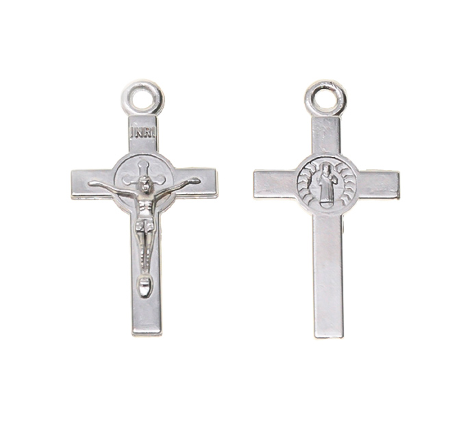 Cruz cristo san benito 108 23x12mm/NQ x 10unds