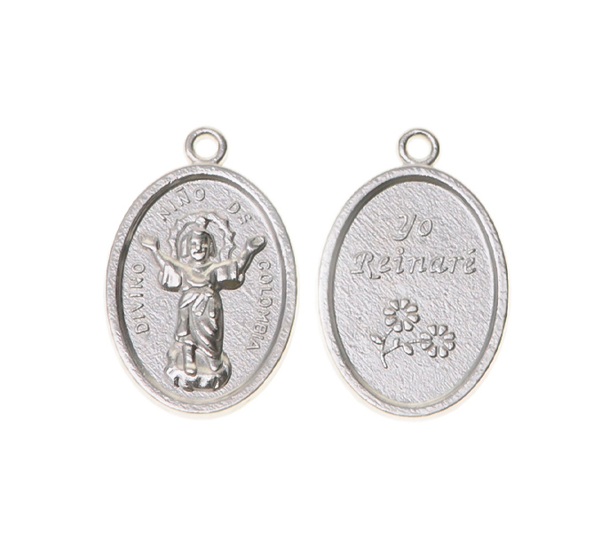 Medalla divino nino 403-1 25x16mm/NQ x 10unds