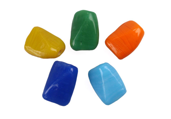 Vidrio hindu 635 varios colores x und