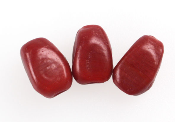 Vidrio hindú 183 6x8mm rojo 021 x und