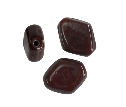 Vidrio hindu 3524 12x15mm color dark vino tinto 150 x und