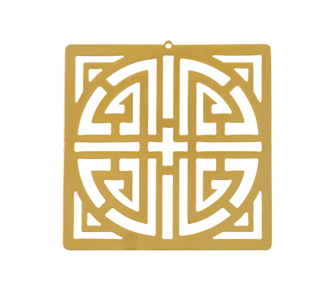 Dije cuadro cruz  ref 1831 55mm/rodio x und