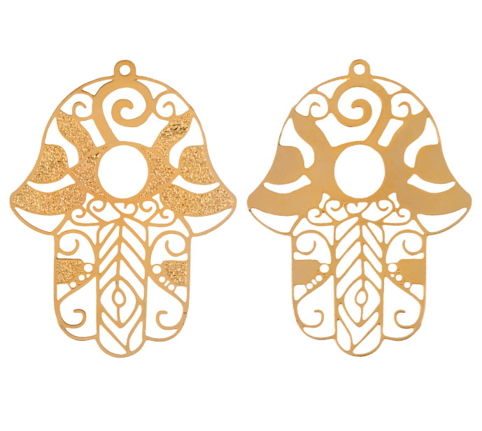 Dije mano turca ref 2008 74x55 mm/rodio x und