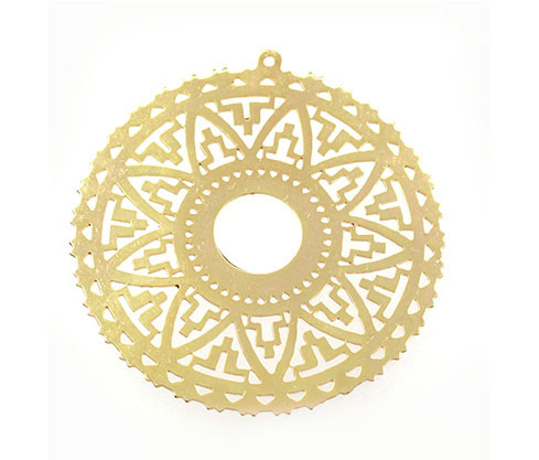 Dije estrella liso ref 2387 68mm/rodio x und