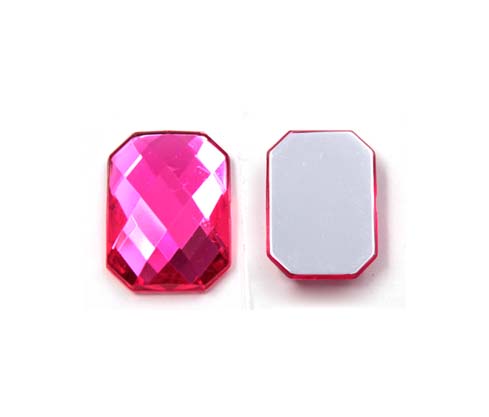 Acrilico K1037 octagon plano 10x14 indian pink 24 x und