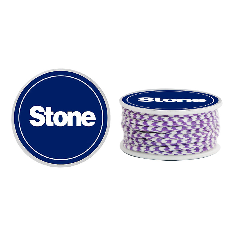 Cordon vibora 1.5mm blanco-morado x 3m