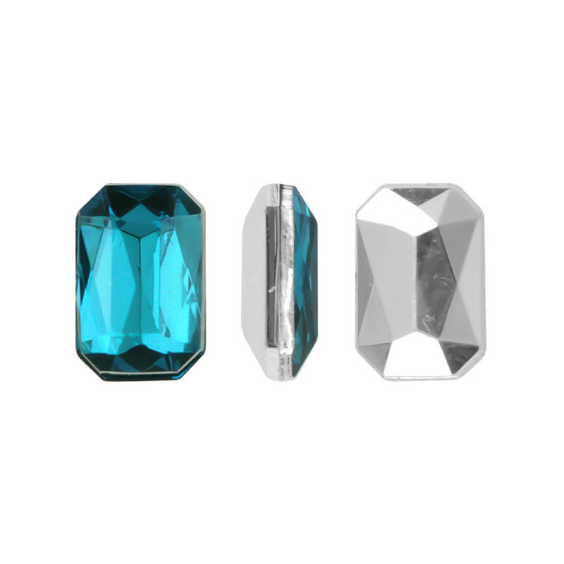 Acrilico K1012 octagon con cono 4x6mm blue zircon 39 x und