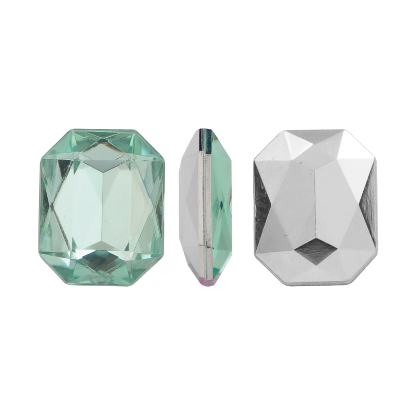 Acrilico K1012 octagon con cono 8x10mm crysolite 21 x und