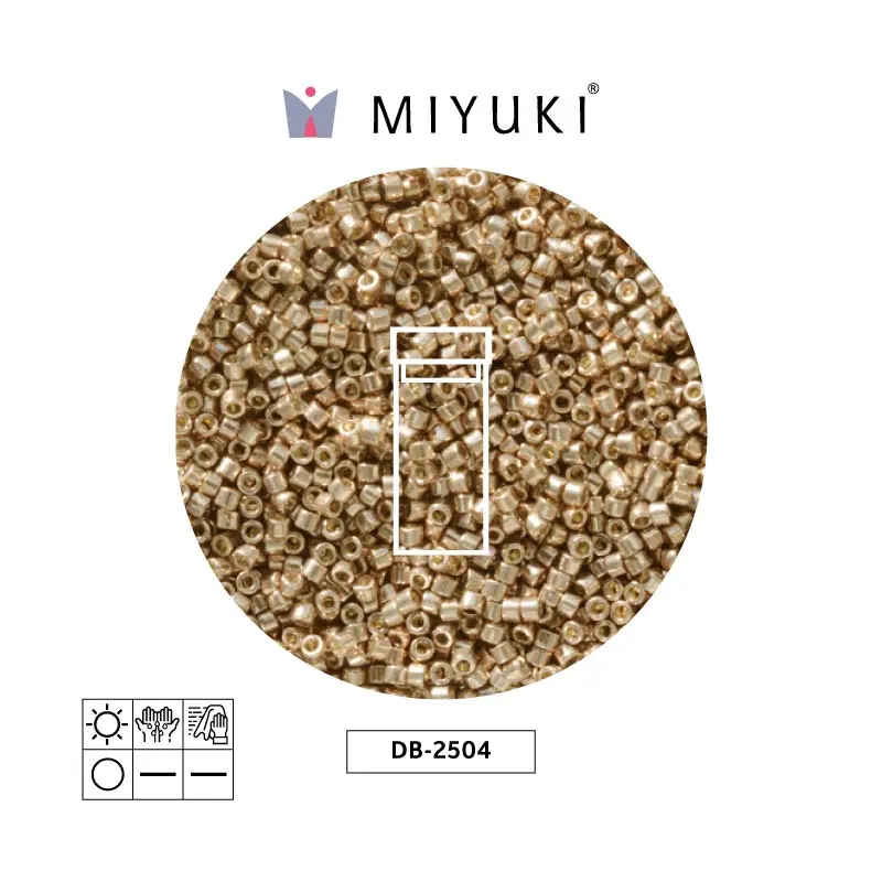 Miyuki delica 11/0 DB2504 Duracoat galvanizado rosa champagne x 3g