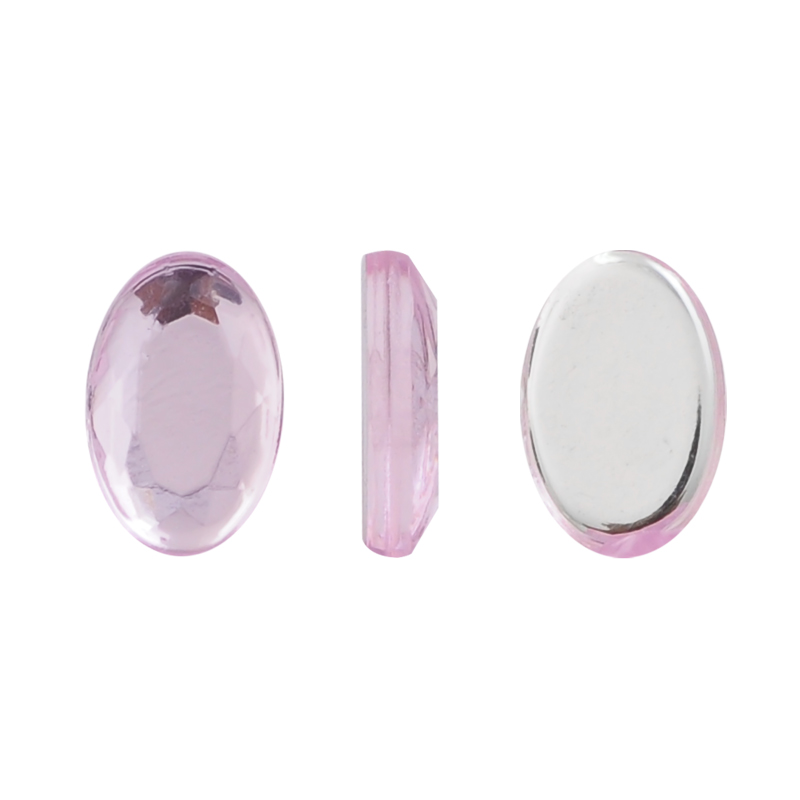 Acrilico K1023 oval plano 4x6mm vintage rose 22 x und