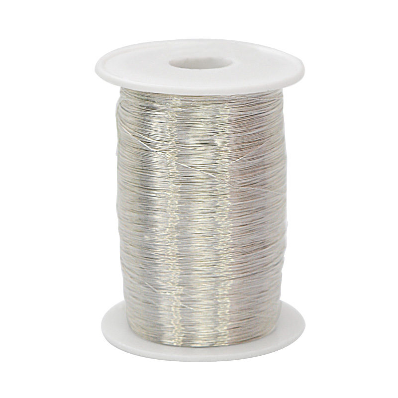 Alambre para bisuteria stone plateado N.30 0.25mm x Kg