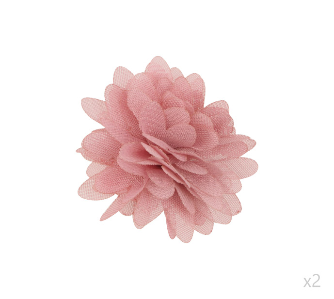 Flor organza 4-4.5cm N.50 vintage rose x par