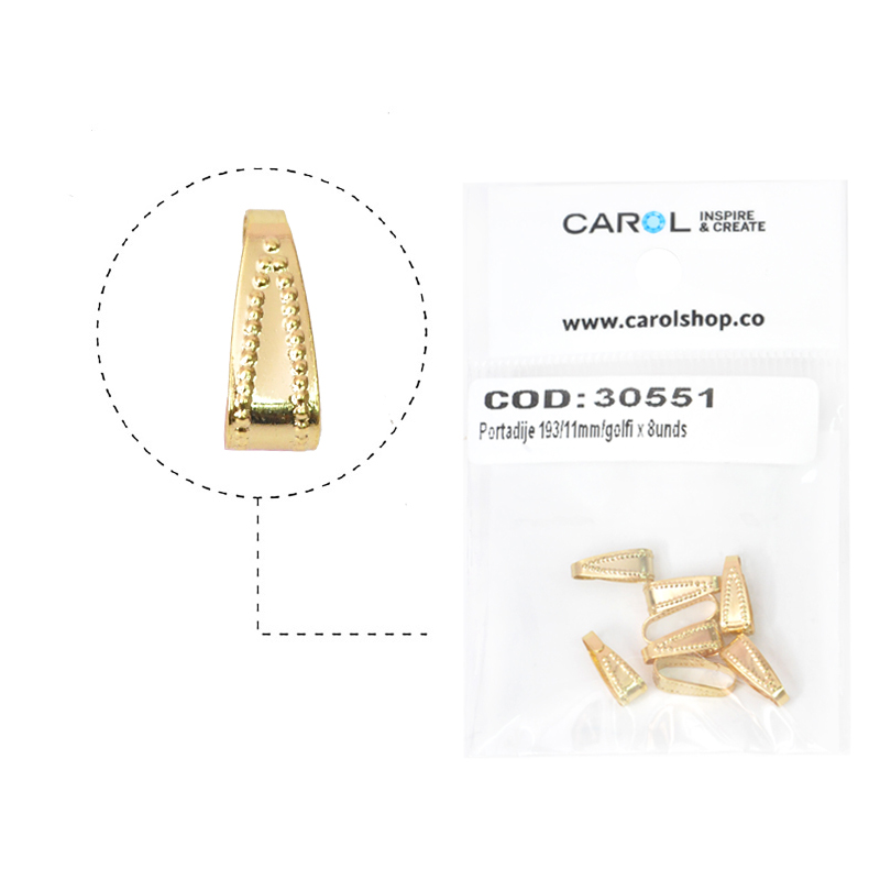 Portadije 193/11mm/rodio x 8unds