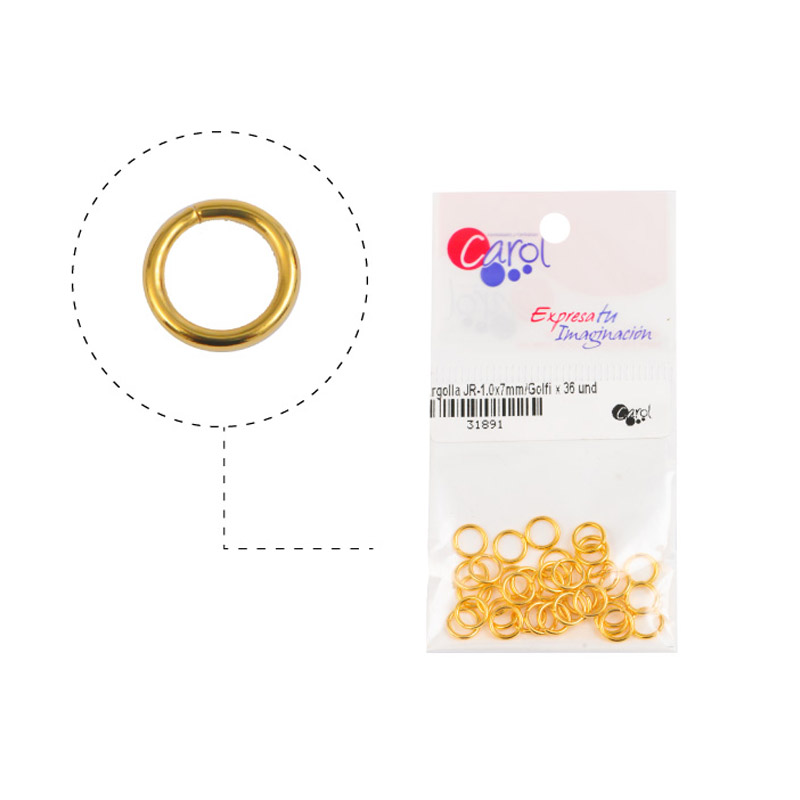 Argolla JR-1.0x7mm/rodio x 36 und