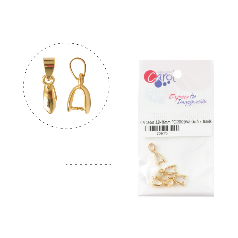 Cargador 3.8x16mm PCXS002043/rodio x 4unds