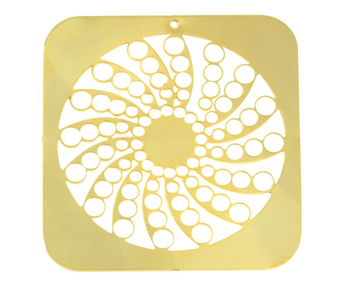 Dije cuadrado espiral ref 1963 80x76mm/rodio x und